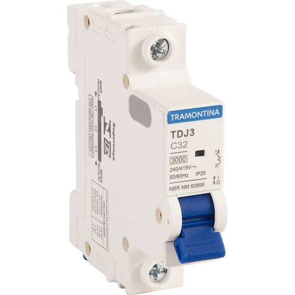 Breaker p/riel 32amp tramontina