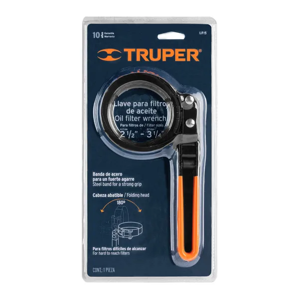 Llave P/filtro D/aceite 2-1/2" - 3-1/4"Truper