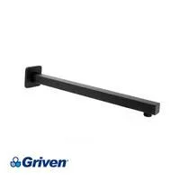 Brazo p/ducha negro cuad 40cm GV-SHB4-S griven