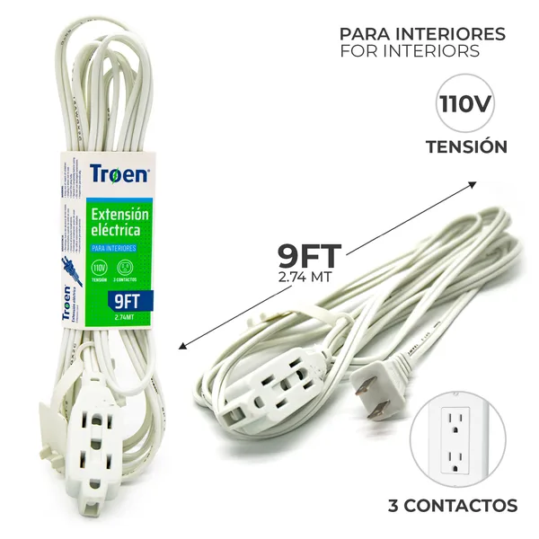 Extension elect 9ft 7A136-F0601-9FT troen