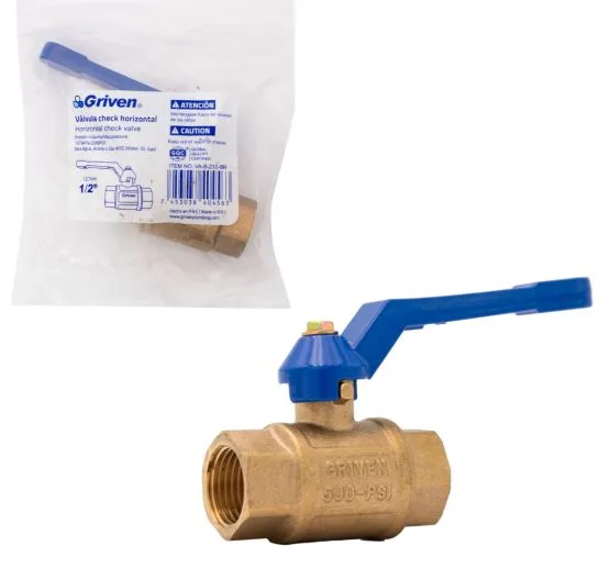 Llave D/paso bola 1/2" VA-B--210-br palanca griven