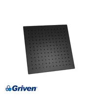 Ducha p/baño cuad negra 10" GV-SHB10-S griven