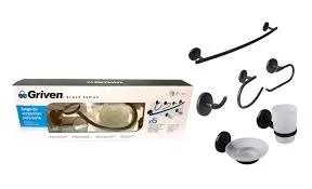 Accesorio p/baño negro 6pcs A367-SH60200-SBS griven