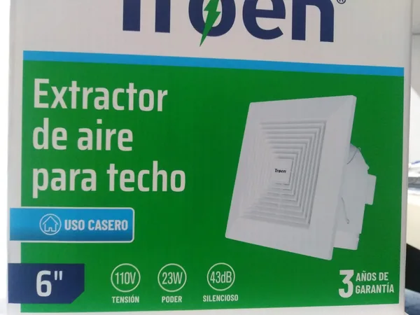 Extractor D/aire p/techo 6" 23w 110v Troen
