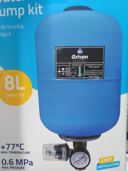 Tanque p/bomba ladrona 8Lt vertical griven