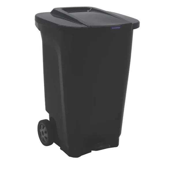 Zafacon 100Lt negro c-ruedas Tramontina
