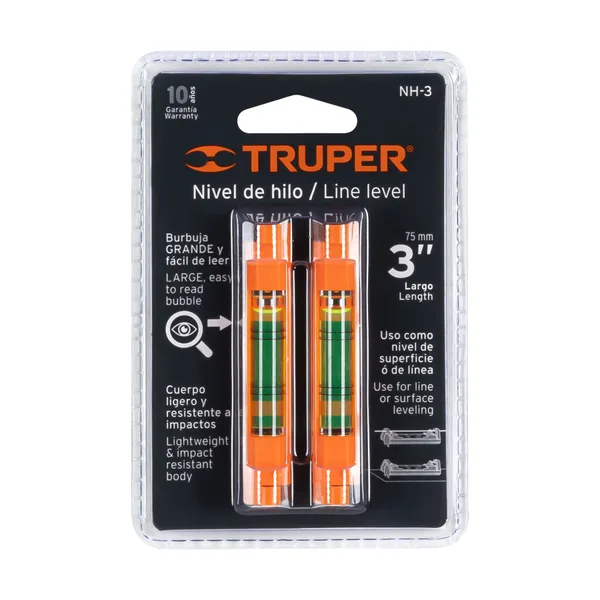 Nivel D/hilo Truper 2pcs