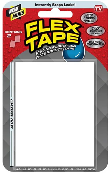 Cinta de caucho blanco 3x4" 2pcs flex tape flex seal