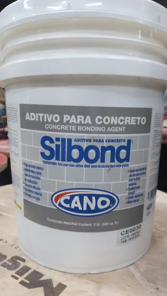 Adhesivo p/concreto silbon blanco tr cano