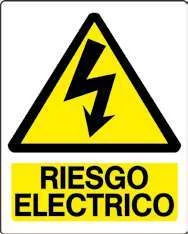 Letrero pvc (Riesgo electrico) 8x10" F08125 Best value