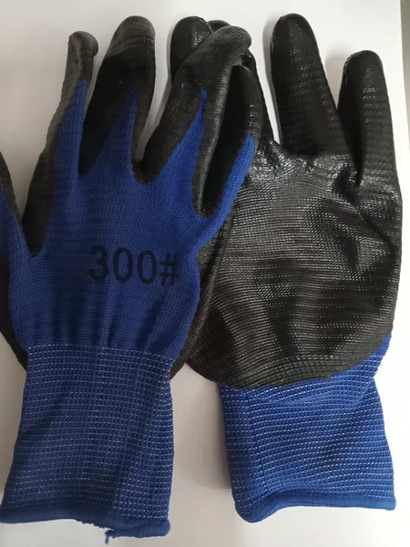 Guante multiuso azul-negro rudo
