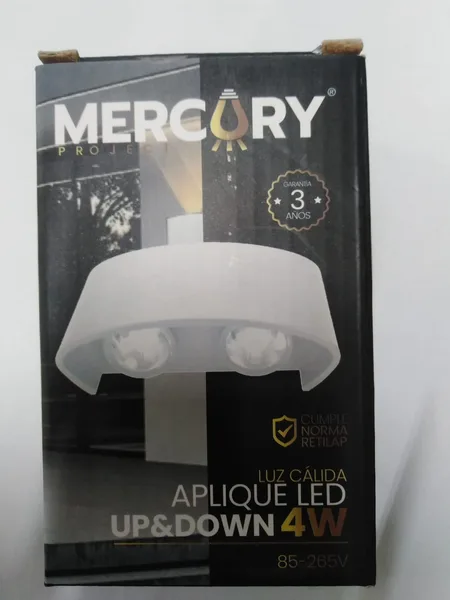 Lampara Led 4w blanca up&down mercury