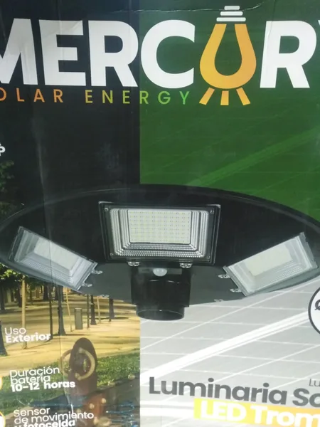 Lampara Led solar 400w t-trompo Mercury