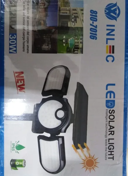 Lampara Led solar 30w 140COB 810-7016 winlec
