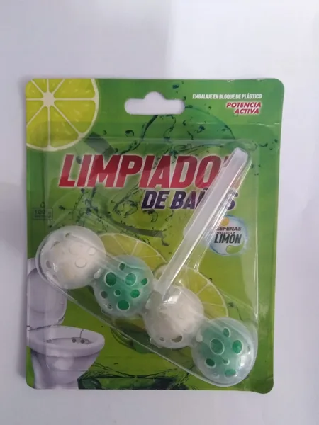 Limpiador de inodoros en esferas claudette