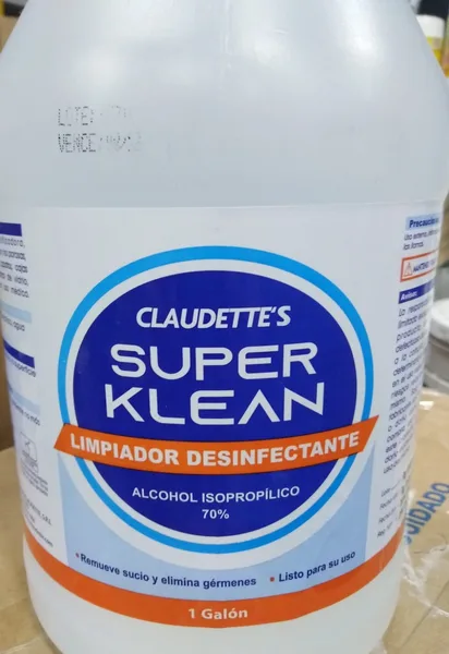 Alcohol isoprop al 70% (desnaturalizado) Claudette