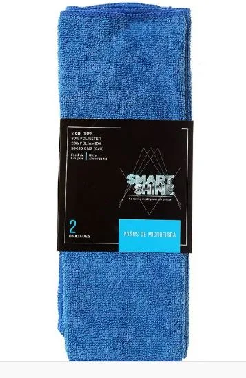 Paños de microfibra 2pcs amar/azul 30x30cm smart shine