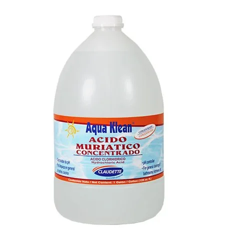 Acido Muriatico conc 1/2gl aqua klean claudette