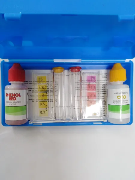Kit p/medir cloro libre y ph aqua klean claudette