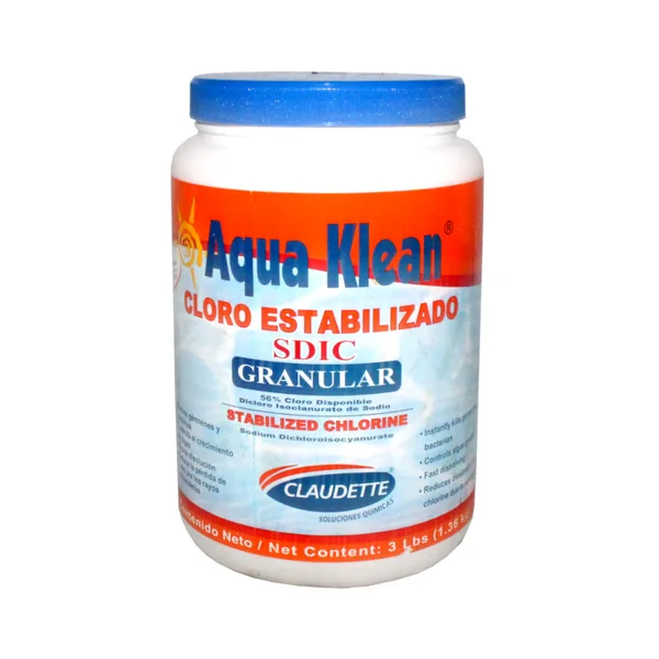 Cloro granulado 56% 4Lbs aqua klean claudette