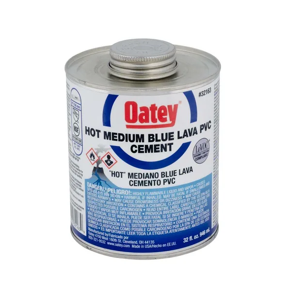 Cemento Pvc oatey 8onz azul