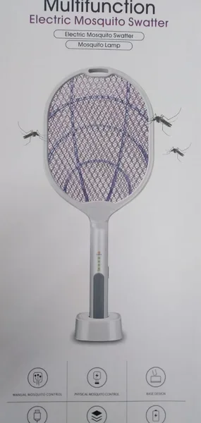 Raqueta p/mosquito Recargable c-base