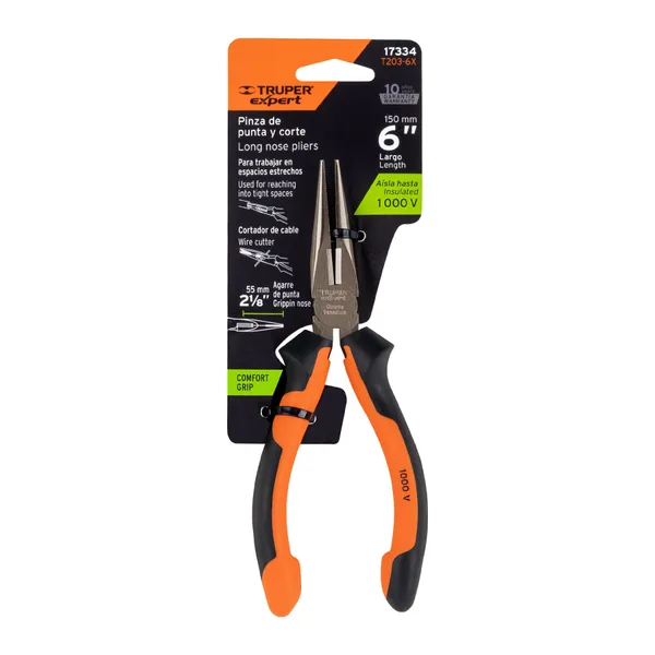Pinza D/punta Truper 6" T203-6X
