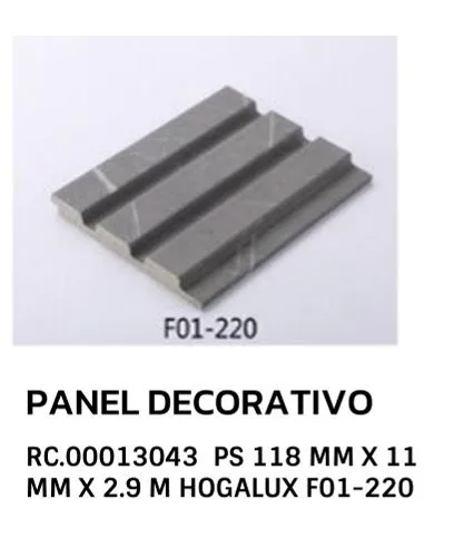Panel decorativo ps F01-220 118mmx11mmx2.9mt