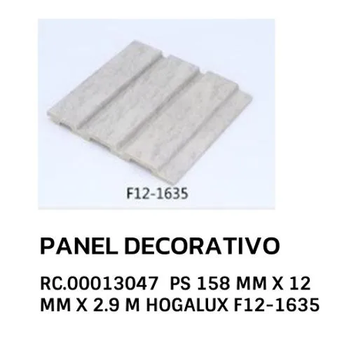 Panel decorativo ps F12-1635 158mmx12mmx2.9mt