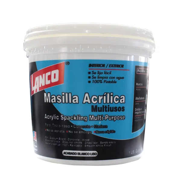 Masilla Blanca Spackling 1/4 Lanco