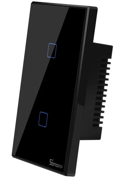 Int 2 canales negro wifi smart t3us2c sonoff