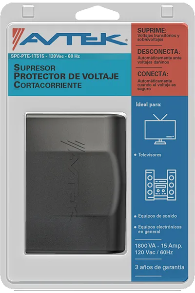 Protector de voltaje avtek p- pte-1821-b equip elect