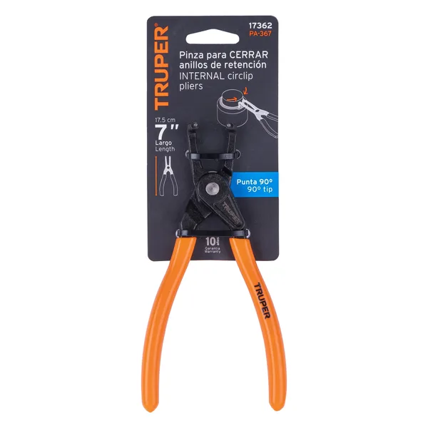 Pinza P/Anillos Truper 90 grados Cerrar