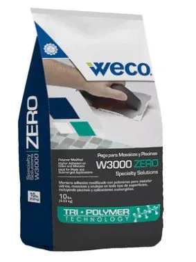 Pega p/mosaicos y piscinas W3000 zero 10LBS weco