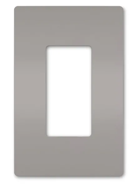 Placa 1g gris s/tornillo legrand