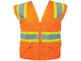 Chaleco de seguridad c/bolsa naranja-verde truper